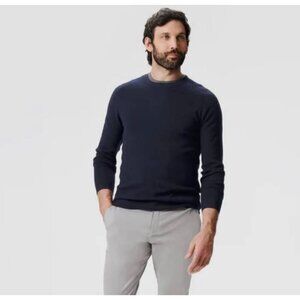 Mack Weldon Tech Cashmere Wool Blend Navy Blue Crewneck Sweater Men’s Size XXL